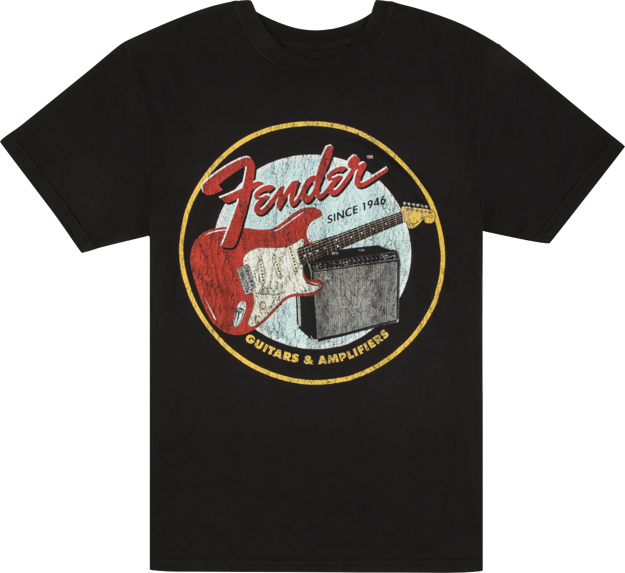 Fender® 1946 Guitars & Amplifiers T-Shirt, Vintage Black, M