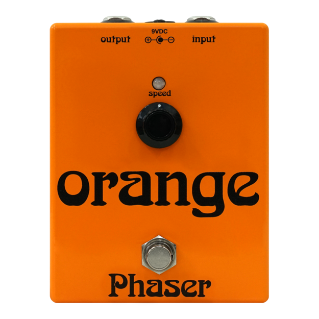 Orange Phaser-pedal i Retro-stil