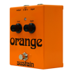 Orange Sustain/Kompressor-pedal i Retro-stil
