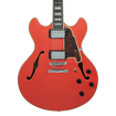 D'Angelico Guitars Premier DC Fiesta Red Stopbar