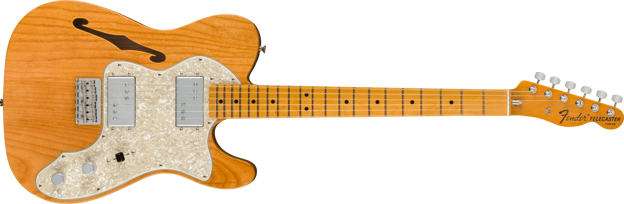 Fender American Vintage II 1972 Telecaster Thinline, Maple Fingerboard, Aged Natural