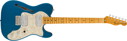 Fender American Vintage II 1972 Telecaster Thinline, Maple Fingerboard, Lake Placid Blue