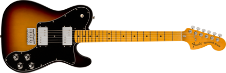 Fender American Vintage II 1975 Telecaster Deluxe, Maple Fingerboard, 3-Color Sunburst