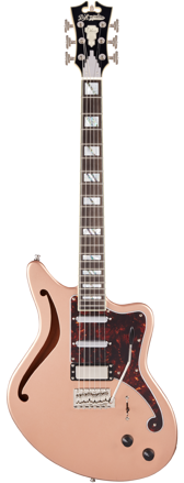 D'Angelico Guitars DELUXE BEDFORD SH - MATTE ROSE GOLD LTD