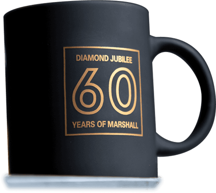 60TH ANNIVERSARY MARSHALL COFFE MUG