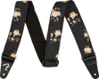 Fender Floral Strap, Black, 2"