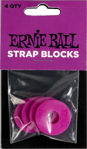 Ernie Ball 5618 Strap Blocks, Purple, 4 pc