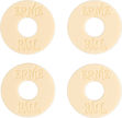 Ernie Ball 5624 Strap Blocks, Cream, 4 pc