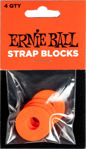 Ernie Ball 5620 Strap Blocks, Red, 4 pc