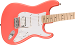 Squier Squier Sonic™ Stratocaster® HSS, Maple Fingerboard, White Pickguard, Tahitian Coral
