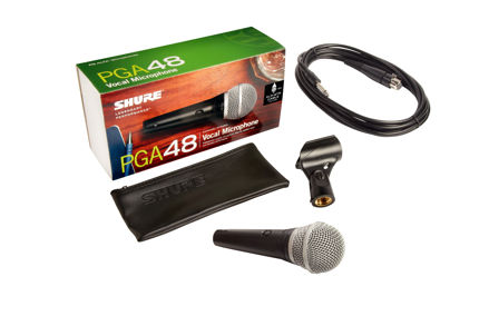 Shure PGA48-QTR-E HANDHELD MIC w 15FT 1/4in TO XLR CABLE