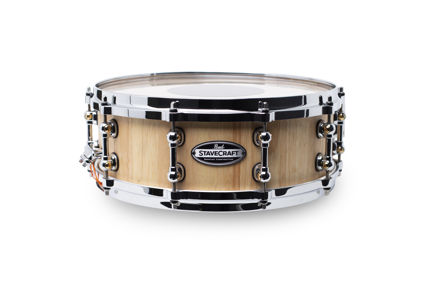 OUTLET | StaveCraft 14"x5" Thai Oak Snare Drum, Satin Natural