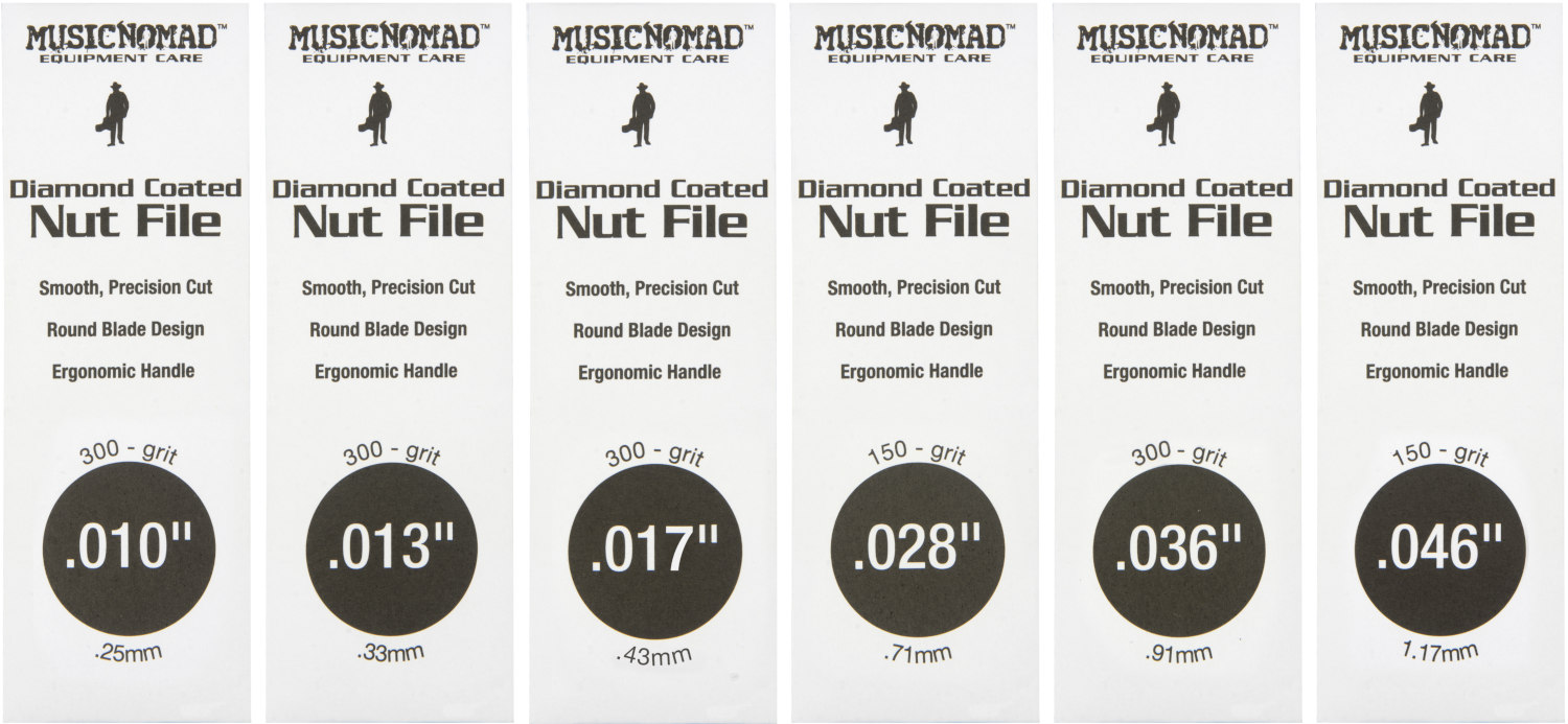 4Sound. Music Nomad MN668 Electric Guitar Nut File Set light