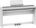 Komplett deluxe-pakke: Roland FP-30X hvitt digitalpiano med tilbehør.