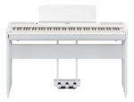 Komplett deluxe-pakke: Yamaha P-515 hvitt digitalpiano med tilbehør.