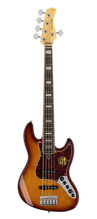 Sire V7 2nd Gen Series Marcus Miller Alder 5-string Bass Guitar Tobacco Sunburst
