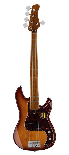 Sire P5 Series Marcus Miller Alder 5-string Bass Guitar Tobacco Sunburst
