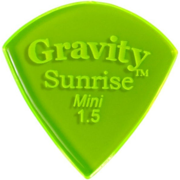 Gravity Picks Sunrise Mini Jazz 1.5 mm Master Finish