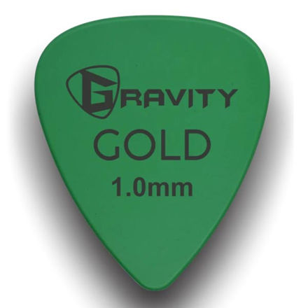 Gravity Picks Green Gold 1.0 mm