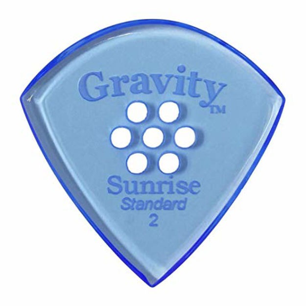 Gravity Picks Sunrise Standard 2.0 mm Polished w Multi-Grip Hole