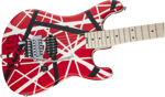 EVH Striped Series 5150, Maple Fingerboard, Red with Black and White Stripes