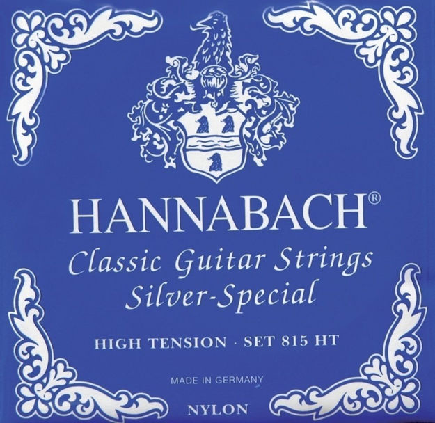 Hannabach Strings for classic guitar Serie 815 High tension Silver special E6w - 8156HT