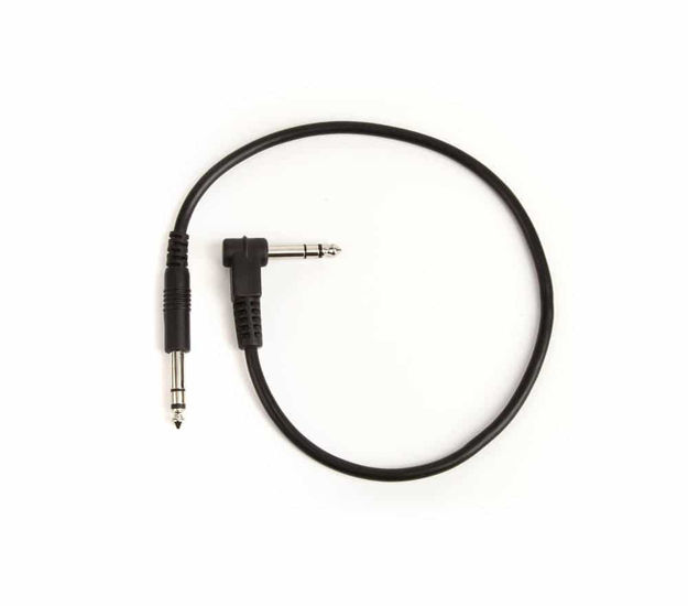 Strymon 1/4" TRS male straight - 1/4" TRS male right cable 1.5'