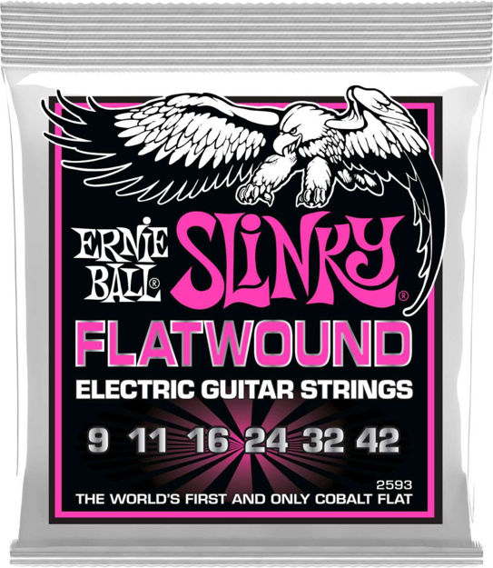 Ernie Ball 2593 Flatwound Super Slinky Electric Guitar