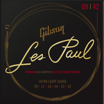 Gibson S & A Les Paul Premium Electric Guitar Strings | Ultra-Light