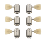 Gibson S & A Vintage Nickel Machine Heads, Yellow Buttons