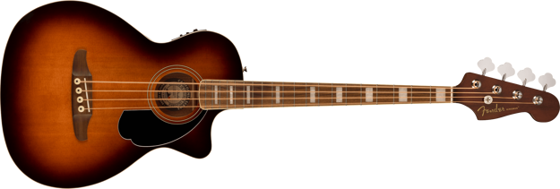 Fender Kingman™ Bass, Walnut Fingerboard, Black Pickguard, Shaded Edge Burst