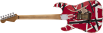 EVH Striped Series Frankie, Maple Fingerboard, Red with Black Stripes Relic