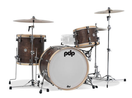 PDP by DW Shell set Concept Classic  Wood Hoop - Walnut/Nat. Hoop