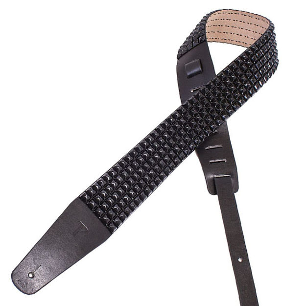 Perri's Studded Leather Guitar Strap - Black