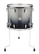 PDP by DW Floor Tom Concept Maple - Silver to black sparkle fade