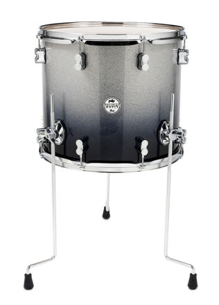 PDP by DW Floor Tom Concept Maple - Silver to black sparkle fade