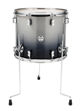 PDP by DW Floor Tom Concept Maple - Silver to black sparkle fade