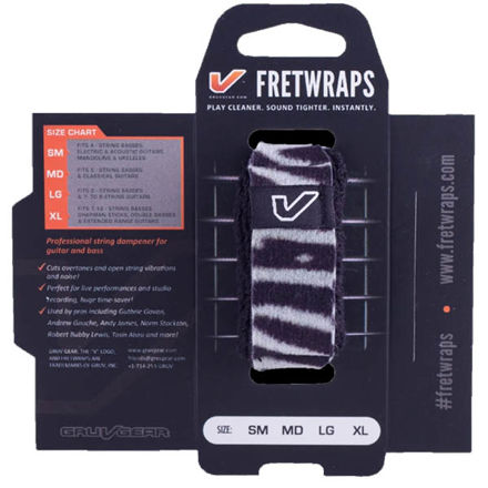 Gruv Gear FretWraps Wild "Zebra" 1-Pack - Large