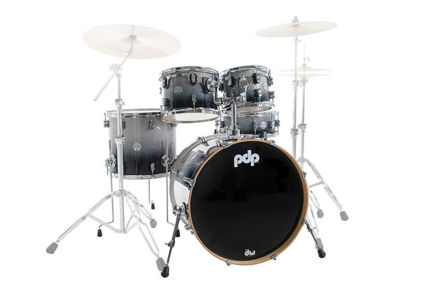 PDP by DW Shell set Concept Maple - Silver to Black Sparkle