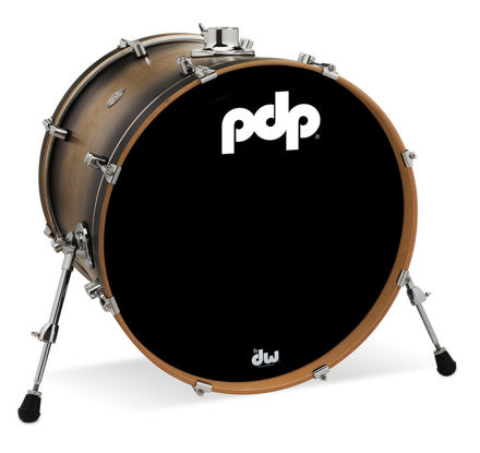PDP by DW Bass Drum Concept Maple - Satin Charcoal Burst