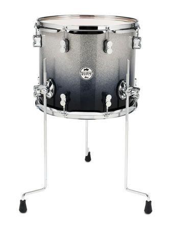 PDP by DW Floor Tom Concept Maple - Silver to black sparkle fade