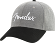 Fender Hipster Dad Hat, Gray and Black, One Size Fits Most