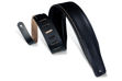 Levy's DM1PD-XL-BLK | Padded Top-Grain Leather XL Black Guitar Straps, Bass Guitar Straps Classics Series 3