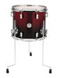 PDP by DW Floor Tom Concept Maple - Red to Black Sparkle Fade