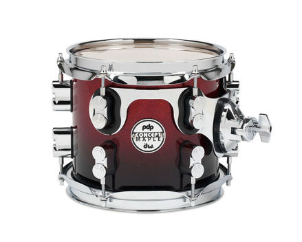 PDP by DW Tom Tom Concept Maple - Red to Black Sparkle Fade