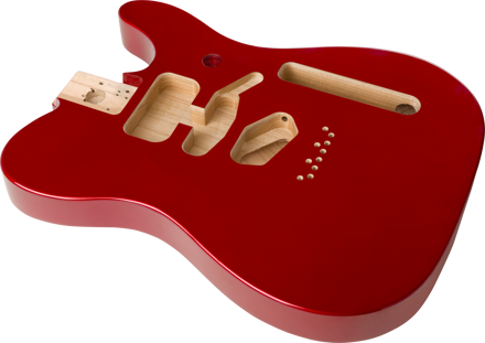 Fender Deluxe Series Telecaster SSH Alder Body Modern Bridge Mount, Candy Apple Red