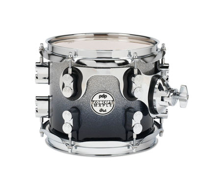PDP by DW Tom Tom Concept Maple - Silver to black sparkle fade