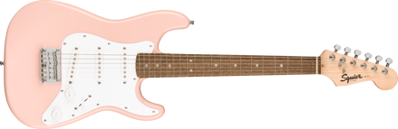 Squier Mini Stratocaster, Laurel Fingerboard, Shell Pink