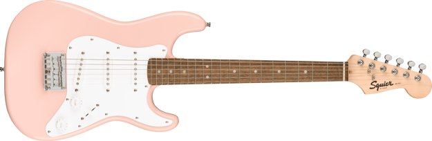 Squier Mini Stratocaster, Laurel Fingerboard, Shell Pink