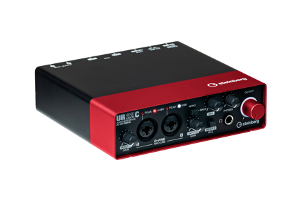 Steinberg UR22C -  USB 3 Audio Interface incl MIDI I/O & iPad connectivity - Red